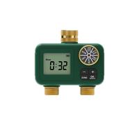 Minuteur D'Arrosage Automatique, Entrée/Sortie en Laiton à 2 Voies, Écran LCD Rotatif 3/4", Étanche IP55, Sécurité Enfant