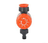 Minuteur d'arrosage automatique sans piles avec bouton, réglable de 0 à 120 min pour tuyau d'arrosage, système d'arrosage extérieur ABS, noir/orange