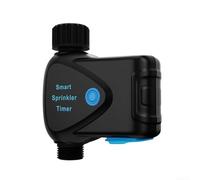 Minuteur d'arrosage intelligent avec compteur d'eau intégré pour irrigation intelligente Tuya, télécommande 5.0, IP65, système d'arrosage extérieur résistant aux intempéries, noir