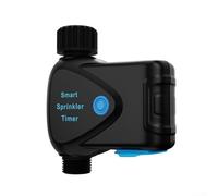Minuteur d'arrosage intelligent WiFi avec compteur d'eau intégré, système d'irrigation de jardin télécommandé, minuterie d'eau pour tuyau d'arrosage, compatible BT 5.0 pour contrôle par application