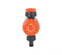Minuteur d'arrosage mécanique, contrôleur d'irrigation, pas de batterie nécessaire, rotation à 360 degrés, anti-fuite, pour tuyau d'arrosage 1/2", 3/4", système de pulvérisation automatique orange