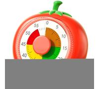 Minuteur de Compte à rebours visuel | Construction de Fruits 1 Heure | Compte à rebours mécanique | Minuterie de Bureau pour | Outils de Gestion du Temps avec Alarme pour Les Cours pour Les