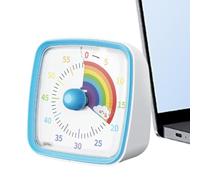 Minuteur de compte à rebours visuel pour | Minuteur de compte à rebours pour | Montre Timer Manager de 60 minutes, compte à rebours de bureau silencieux avec motif arc-en- pour