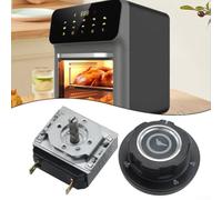 Minuteur de cuisine, 60/90 minutes mécanique pour bouton de cadran, minuterie avec sonnette, interrupteur d'alarme, design compact en métal pour les tâches de cuisine à domicile (A-60 min)