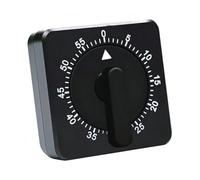 Minuteur de cuisine 60 minutes - Outil de gestion du temps - Outil de gestion du temps pour enseigner le travail et les réunions - Utilisation ABS - Horloge à bouton tourbillonnant