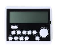 Minuteur de cuisine à 5 canaux avec dos et support - Pratique pour la cuisine avec grand écran LCD