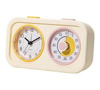 Minuteur de cuisine de 60 minutes avec affichage visuel, compte à rebours, gestionnaire d'autodiscipline pour cuisine, salle de classe, étude, fonctionnement silencieux (jaune)