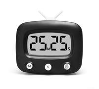 Minuteur de cuisine électronique à grand écran - Rappel de cuisson - Compte à rebours - Minuteur de cuisine - Minuteur d'étude avec alarme puissante - Contrôle facile du bouton - Économie d'énergie