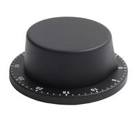 Minuteur de cuisine en acier inoxydable avec dos magnétique pour la cuisine, les études, les entraînements - Horloge mécanique pour toutes les tâches, alarme 70 dB, sans chauve-souris (A)