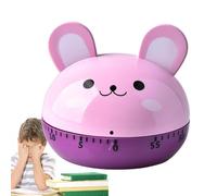 Minuteur de cuisine en forme d'animal - Minuteur mécanique de 60 minutes pour un suivi efficace du temps, économie d'énergie avec minuteurs de cuisine mignons pour la cuisson, gestion du temps 6,56 x