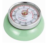 Minuteur de cuisine - GLOP STUDIO - Speed - Vert pâle - Ø 7 cm - Mécanique - Aimanté