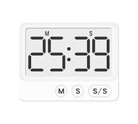 Minuteur de cuisine - Horloge silencieuse pour préparation des repas | Minuteur numérique pour cuisson dans la cuisine, salle de ole, maison, étudiants, chef, amateurs de sport adultes