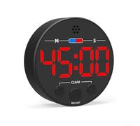 Minuteur de cuisine LED magnétique avec écran LCD transparent, conçu pour un compte à rebours précis et un compte à rebours pour aider à gérer efficacement la cuisine, la pâtisserie et les tâches