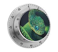 Minuteur de cuisine magnétique en forme de serpent - Minuteur mécanique pour la cuisson à la maison