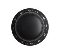 Minuteur de cuisine mécanique avec dos magnétique et construction en acier inoxydable, alarme forte pour des rappels efficaces, adapté pour la cuisine, l'étude et l'exercice (B)