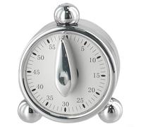 Minuteur de cuisine mécanique de 60 minutes pour la cuisson et les rappels quotidiens avec alarme sonore et profil physique portable compact