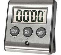 Minuteur de cuisine numérique élégant en acier inoxydable modèle eT-78, affichage 0-99 min ou 0-99 heures, aimant super puissant, interrupteur de volume pour alarme silencieuse/douce/forte, arrêt