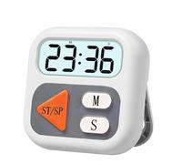 Minuteur de cuisine numérique, grand écran LCD magnétique pour un compte à rebours précis, fonction facile avec fonction d'alarme forte, gadget minuteur pour la cuisson, le barbecue, l'étude