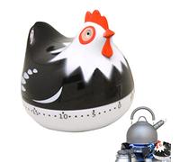 Minuteur de cuisine pour cuisiner, motif de poulet de dessin animé, minuterie manuelle de compte à rebours, rappel de réveil de cuisine de 60 minutes avec alarme forte pour cuisiner et cuire dans la