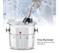 Minuteur de cuisine, rappel de l'heure, minuteur mécanique, minuteur de cuisine en acier inoxydable 60 minutes, rappel du compte à rebours, minuteur de cuisine en forme de seau
