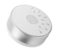 Minuteur de cuisine rotatif pour cuisine, étude, travail, salle de classe, salle de bain - Compte à rebours analogique rond avec volume réglable, design ABS de 2,6 cm d'épaisseur (Wh