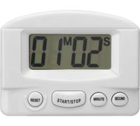 Minuteur de cuisine Volume fort Temps vers le haut et compter Design magnétique Multifonctionnel Horloge numérique Blanc