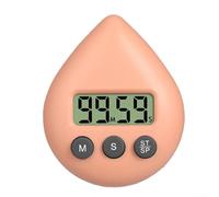 Minuteur de douche conçu pour les environnements humides avec des fonctionnalités conviviales (orange)
