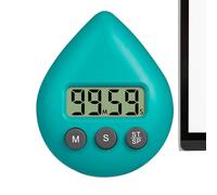 Minuteur de douche numérique avec ventouse pour | Minuteur de douche étanche | Outil de synchronisation portable avec ventouse et écran LCD pour l'école, l'apprentissage, la cuisine, le