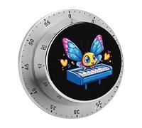 Minuteur de Piano Papillon, Compte à rebours de 60 Minutes, minuteur de Cuisine pour la Maison et Les études