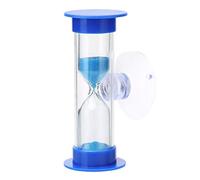Minuteur de sable pour enfants, brosse à toothbrush Hourglass 2 minutes Minuteur de douche en verre Hourglass Suction Cup Timer, Colourful Sand, Kitchen Timer Clock, Hourglass Timer