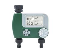 Minuteur d'eau électronique étanche à double sortie pour irrigation de tuyau d'arrosage, affichage LED pour un fonctionnement clair, durée et intervalle réglables pour un arrosage personnalisé
