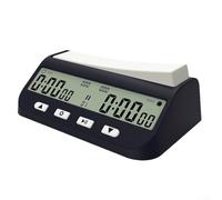 Minuteur d'échecs numérique avec grand bouton pour les échecs chinois, chronomètre avec mode bonus de délai BYO-YOMI, horloge de jeu de société en plastique pour les échecs internationaux et les jeux