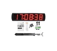 Minuteur d'entraînement Chronomètre numérique LED d'extérieur, prise Programmable, minuterie de sport, compteur d'heures, électricité, horloge murale, 12V(Suit C)