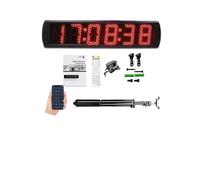 Minuteur d'entraînement Chronomètre numérique LED d'extérieur, prise Programmable, minuterie de sport, compteur d'heures, électricité, horloge murale, 12V(Suit D)