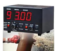 Minuteur d'entraînement professionnel pour la boxe, avec alarme sonore réglable, idéal pour les rounds de Muay Thai, MMA et kickboxing. Durée d'entraînement : 30 s à 10 min, temps de repos Red