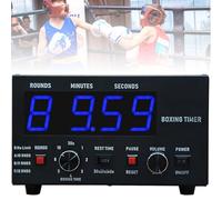 Minuteur d'intervalle de boxe professionnel avec affichage LED, buzzer réglable, idéal pour Muay Thai, MMA, kickboxing, etc
