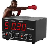 Minuteur d'intervalle de boxe professionnel avec buzzer, affichage LED, tableau de bord pour MMA, Muay Thai, Kickboxing