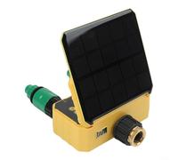 Minuteur d'irrigation solaire avec contrôle WiFi et application, arrosage automatique, panneau solaire réglable, capteur de pluie pour jardin, pelouse et serres (2 prises)