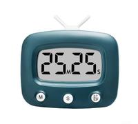 Minuteur électronique avec grand écran pour la cuisine, compte à rebours jusqu'à 99 minutes 59 secondes, bip après fin, mode économie d'énergie (encre verte)