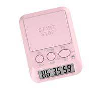 Minuteur électronique multifonction avec alarme et lumière clignotante - Petit compte à rebours pour exercice de cuisine et laboratoire