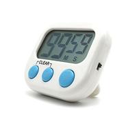 Minuteur électronique numérique cuisson minuteur horloge avec alarme magnétique de retour et de Stand, de Minute Second Count Up/compte à rebours, grand écran LCD,blanc