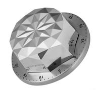 Minuteur en acier inoxydable avec fixation magnétique puissante pour vous aider à rester sur la bonne voie pendant la cuisson ou l'étude (forme de diamant)