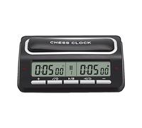 Minuteur,ERYUE Horloge d'échecs numérique Minuterie de Jeu d'échecs avec indicateur LED 39 Système de chronométrage préréglé pour Les échecs internationaux