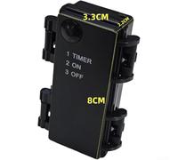 Minuteur étanche avec 3 modes réglables, minuterie à rebours à piles AA pour la maison et le jardin, contrôleur de cycle marche/arrêt automatique compact