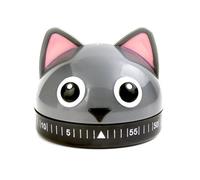 Kikkerland Minuteur de cuisine Chat Kitty Gris