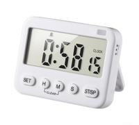 Minuteur Magnétique Plastic pour Cuisson Étude Minuteur Magnétique | Grand écran LCD, mode silencieux vibreur, pour alarme clignotante, comptage avant/arrière, pour idéal cuisine