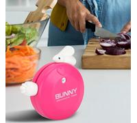 Minuteur manuel manuel de cuisine pour la cuisine, avec alarme, rappel et compte à rebours, en forme de lapin, rouge-rosé