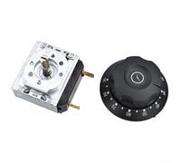 Minuteur mécanique 16 A 250 V avec cloche pour four à micro-ondes, cuiseur à riz et cuiseur vapeur électrique 30, 60, 90, 120 minutes, contrôle en métal, construction en plastique, design compact