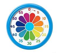Minuteur Mécanique 60 Min Disque Visuel Pile Minuteur Mécanique | Disque coloré rotatif, visualisation intuitive du pour temps, pour idéal devoirs et chores, pile requis(Blue)