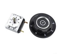 Minuteur mécanique avec cloche pour four à micro-ondes, 30/60/90/120 min, AC 250 V 16 A, pièce de rechange pour appareils de cuisine, argent et noir (60 minutes)